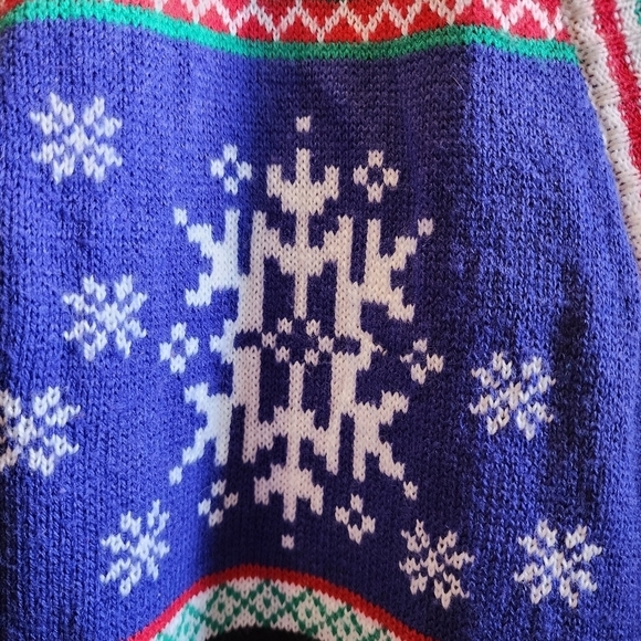 Ugly Christmas Knit Cardigan Sweater Women's Plus Size XXL Holiday Party EUC - Picture 6 of 8